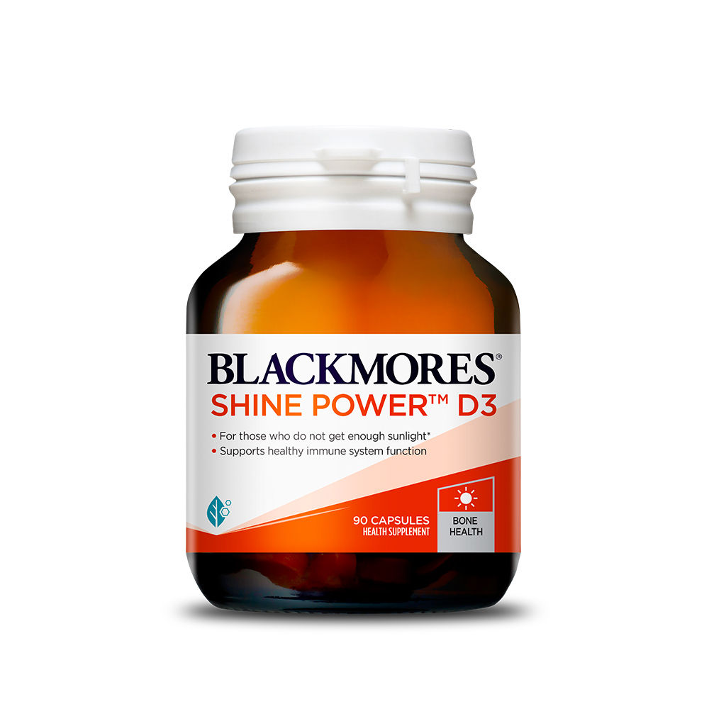 Buy Blackmores Shine Power D3 for Bone Health, 90 Capsules Online