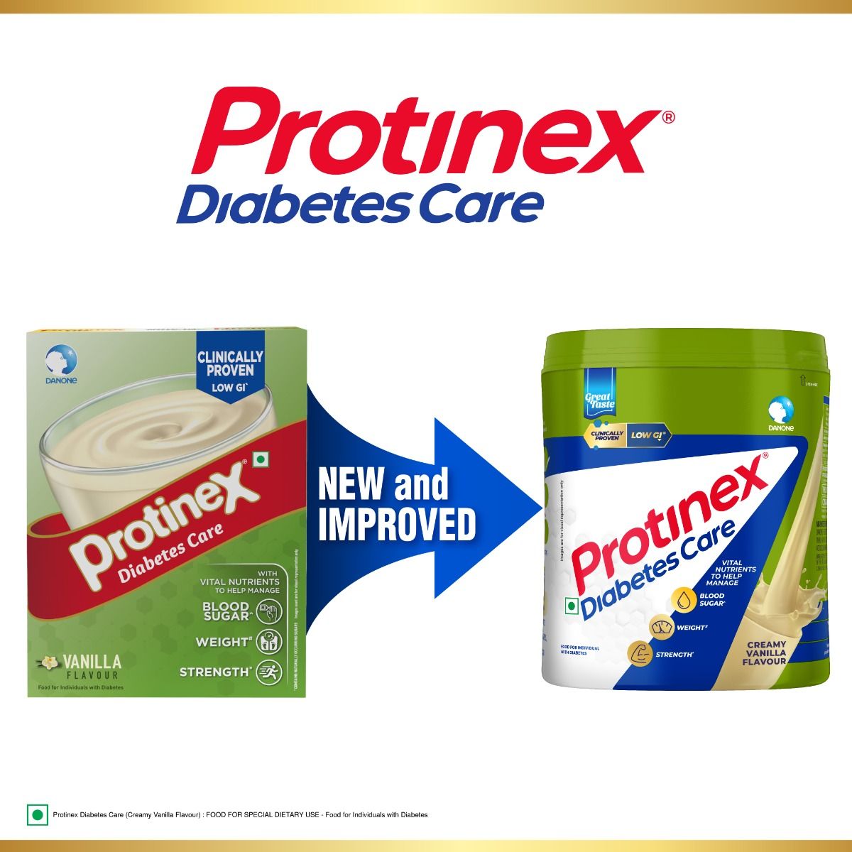 Protinex Diabetes Care Creamy Vanilla Flavour Nutritional Drink Powder, 400 gm Refill Pack , Pack of 1 