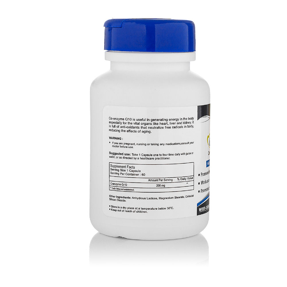 Healthvit CoQvit Coenzyme Q-10 200mg, 60 Capsules, Pack of 1 