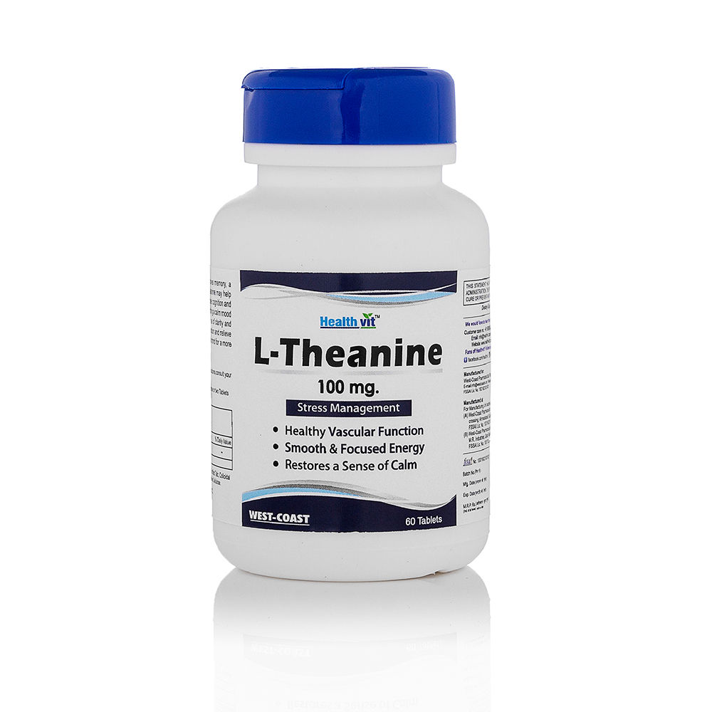 Buy Healthvit L-Theanine 100 mg, 60 Tablets Online