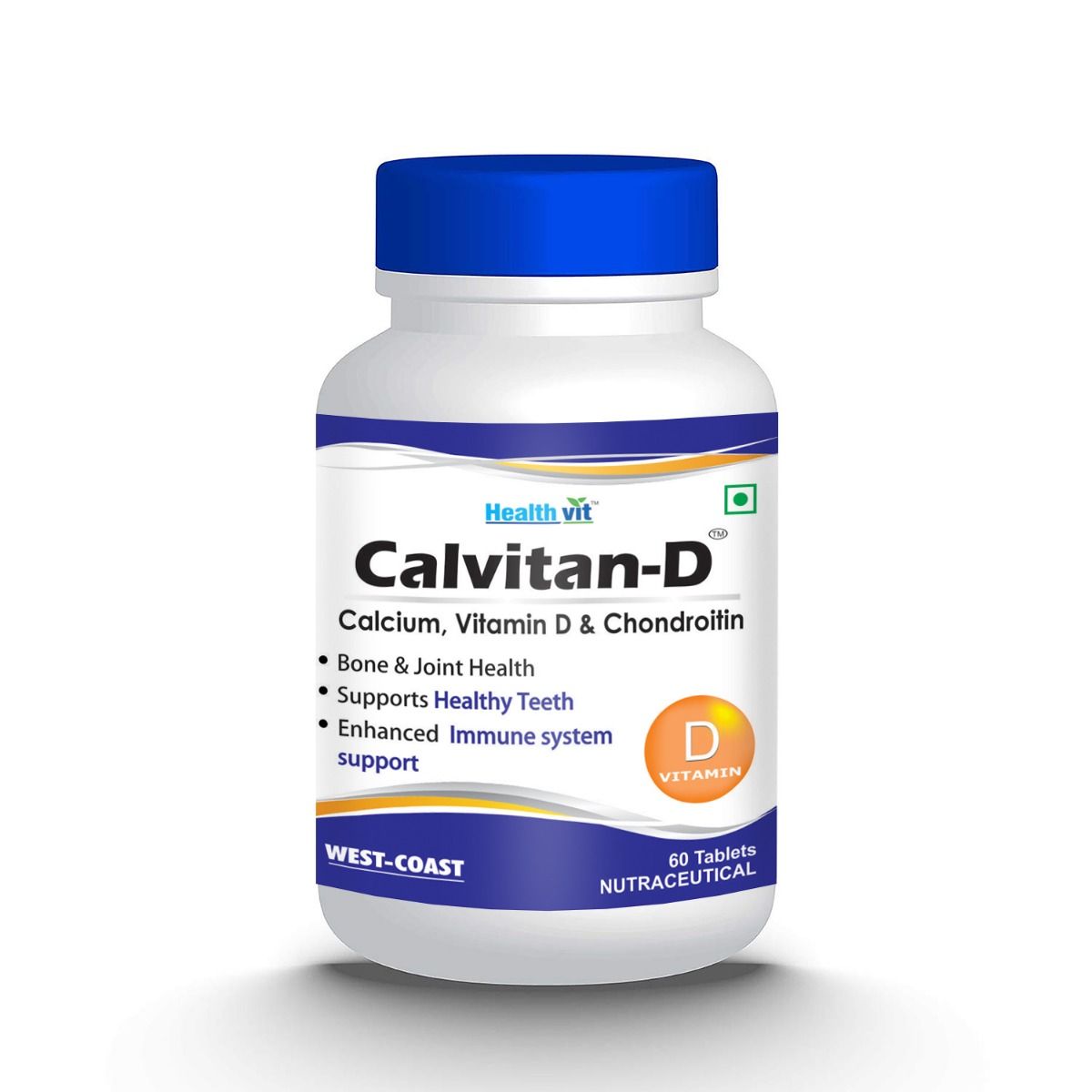 Buy Healthvit Calvitan-D, 60 Tablets (Pack of 2) Online