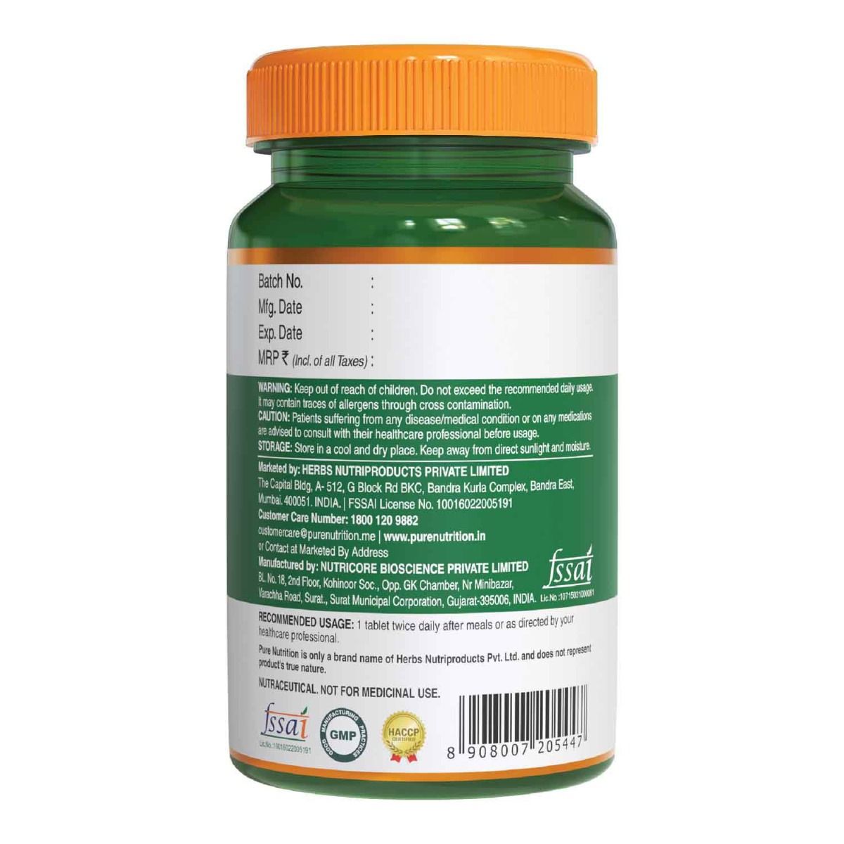 Pure Nutrition Papaya Fruit & Leaf Extract 600 mg, 60 Tablets Price, Uses, Side Effects