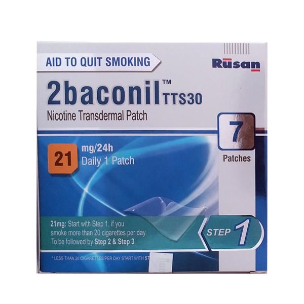 2 Baconil TTS30 21 mg Patches, 7 Count Price, Uses, Side Effects ...