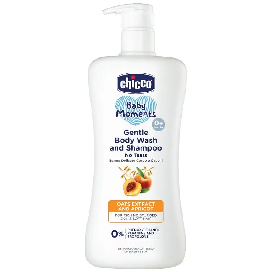 Buy Chicco Baby Moments Gentle Body Wash & Shampoo, 500 ml Online