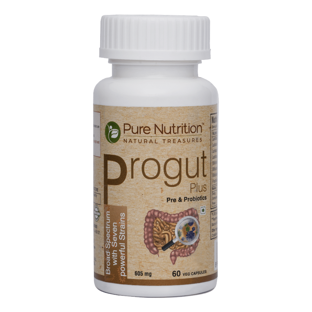 Buy Pure Nutrition Progut Plus 605 mg, 60 Capsules Online
