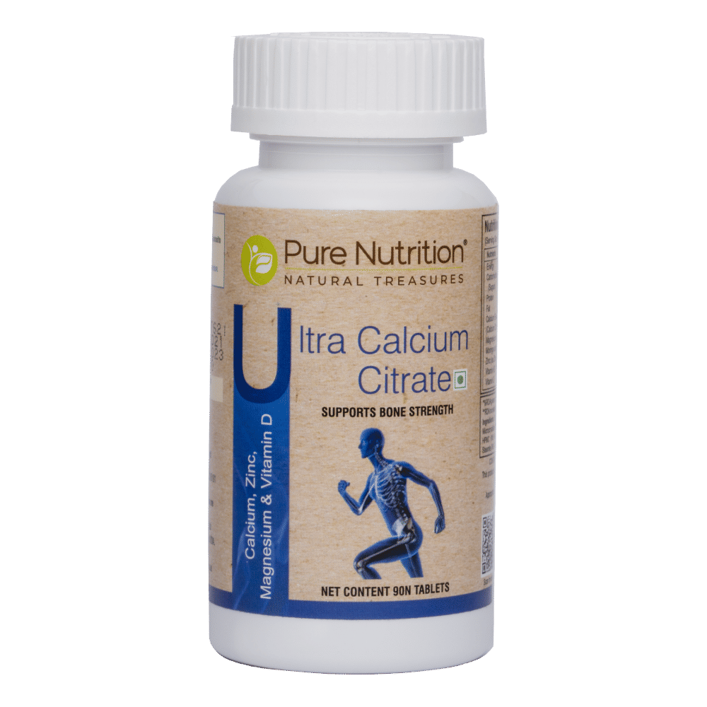 Pure Nutrition Ultra Calcium Citrate 1250 mg, 90 Tablets Price, Uses