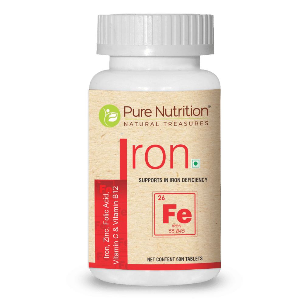 Buy Pure Nutrition Iron, 60 Tablets Online