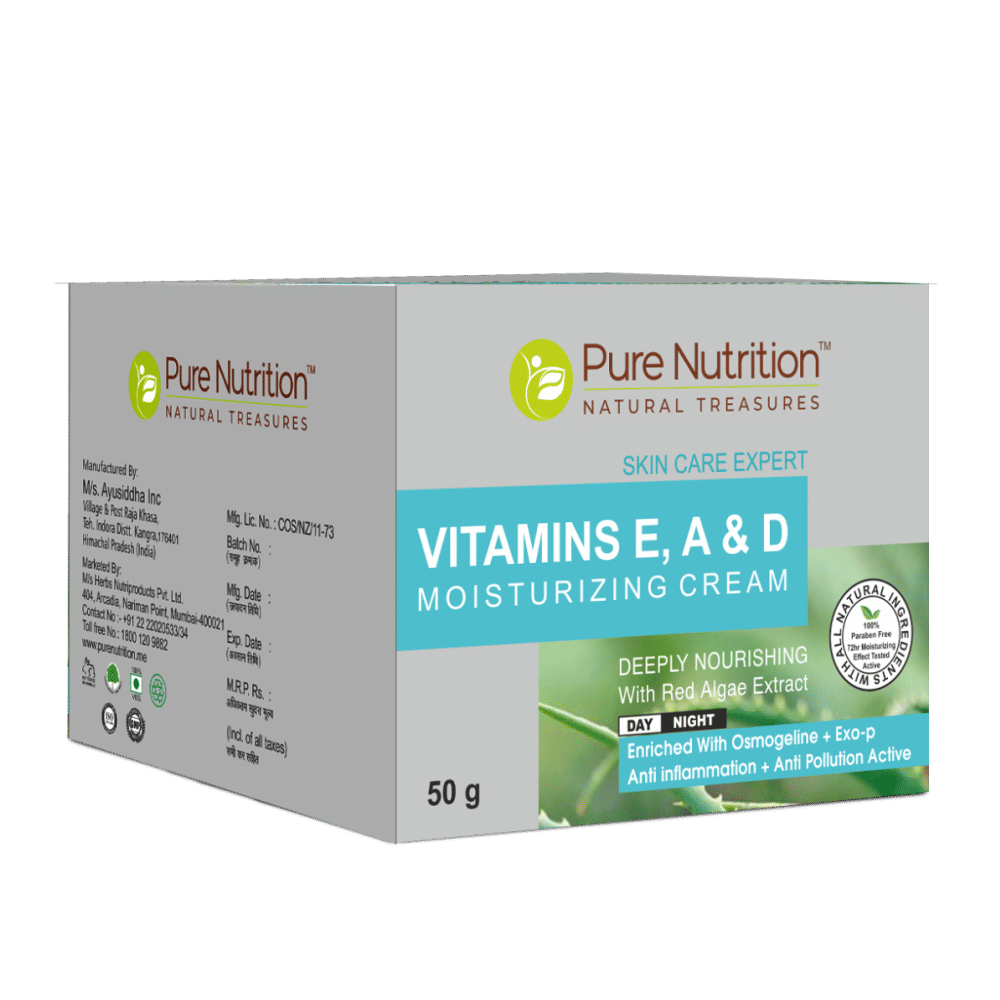 Pure Nutrition Vitamins E, A & D Moisturizing Cream, 50 gm Price, Uses