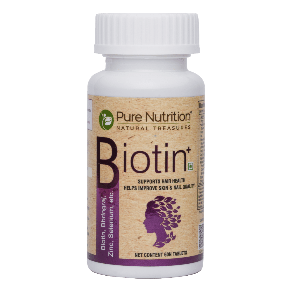 Pure Nutrition Biotin⁺, 60 Tablets, Pack of 1 