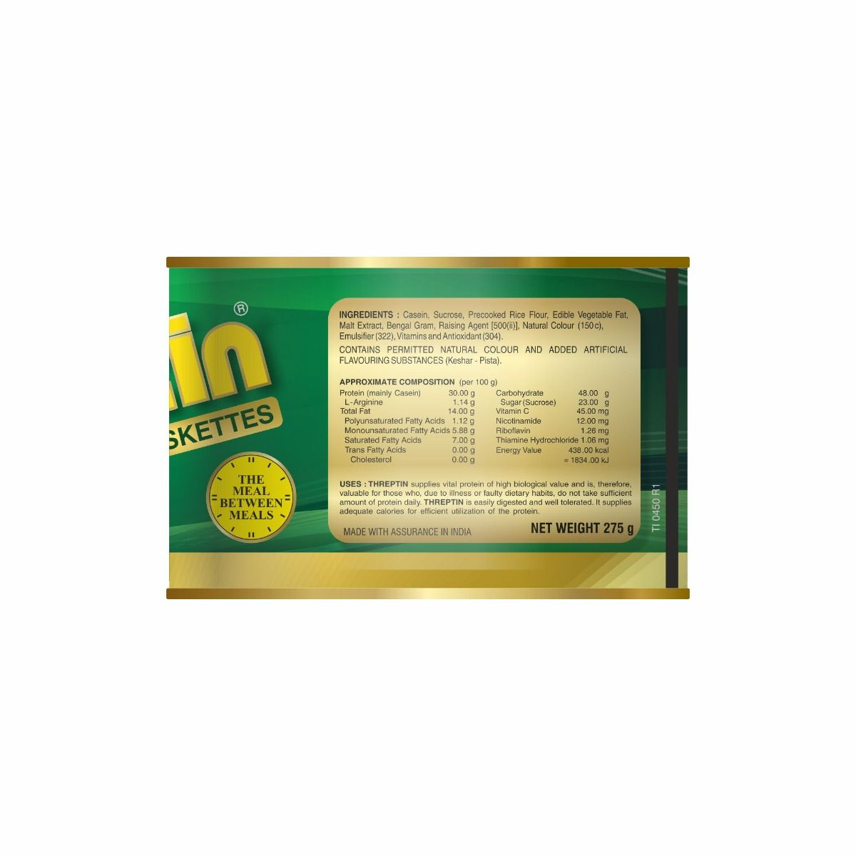 Threptin Fystiki Saffron Flavoured Diskettes, 275 gm, Pack of 1 