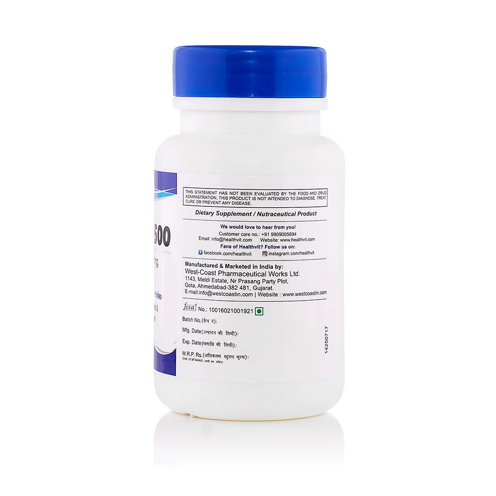 Healthvit Nianeed500 Niacinamide 500mg, 60 Tablets Price, Uses, Side