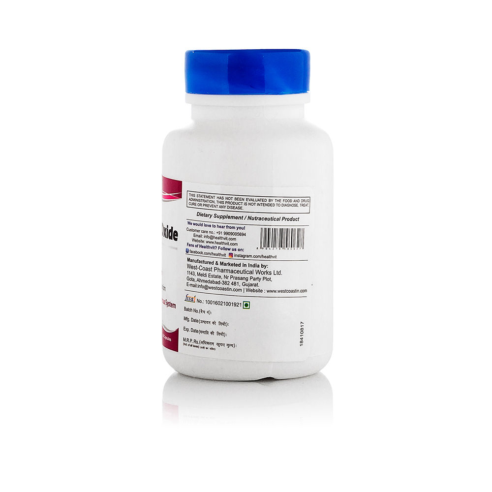 Healthvit Magnesium Oxide 400 mg, 60 Capsules Price, Uses, Side Effects