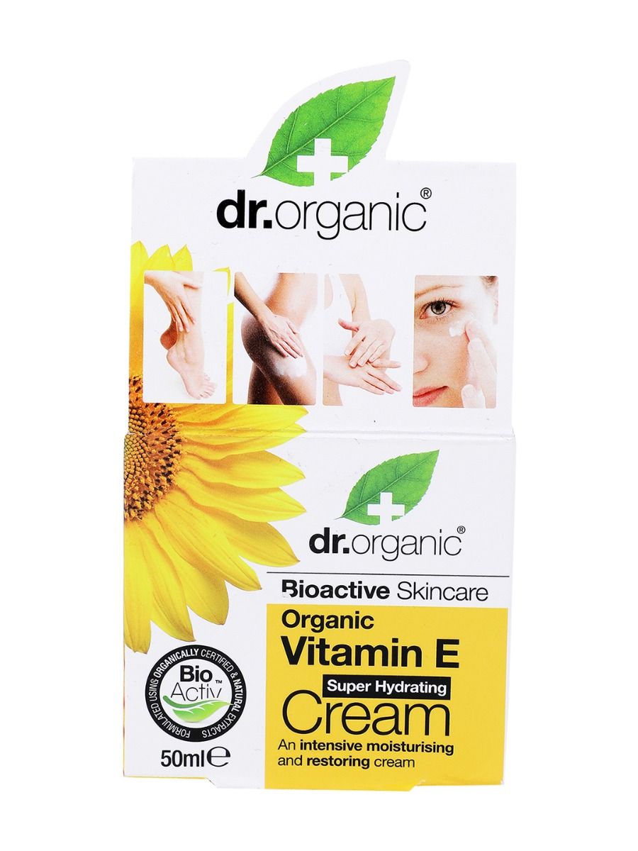 dr Organic Vitamin E Super Hydrating Cream, 50 ml, Pack of 1 