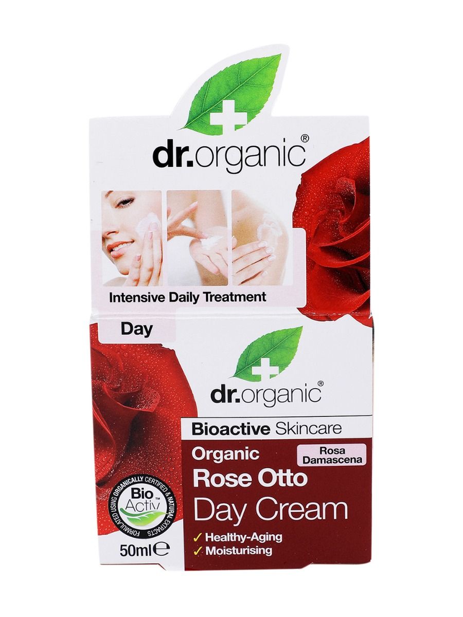 dr.organic Rose Otto Day Cream, 50 ml, Pack of 1 