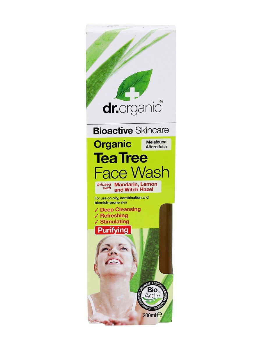 Buy dr.organic Tea Tree Face Wash, 200 ml  Online