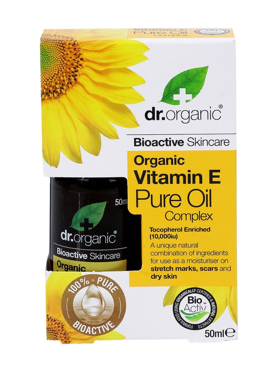 Buy dr Organic Vitamin E Pure Oil, 50 ml Online