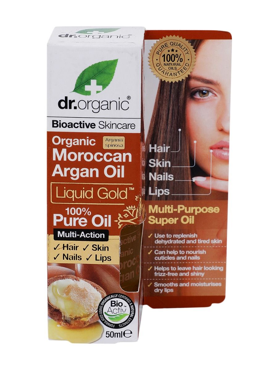 dr.organic Moroccan Argan Oil, 50 ml, Pack of 1 