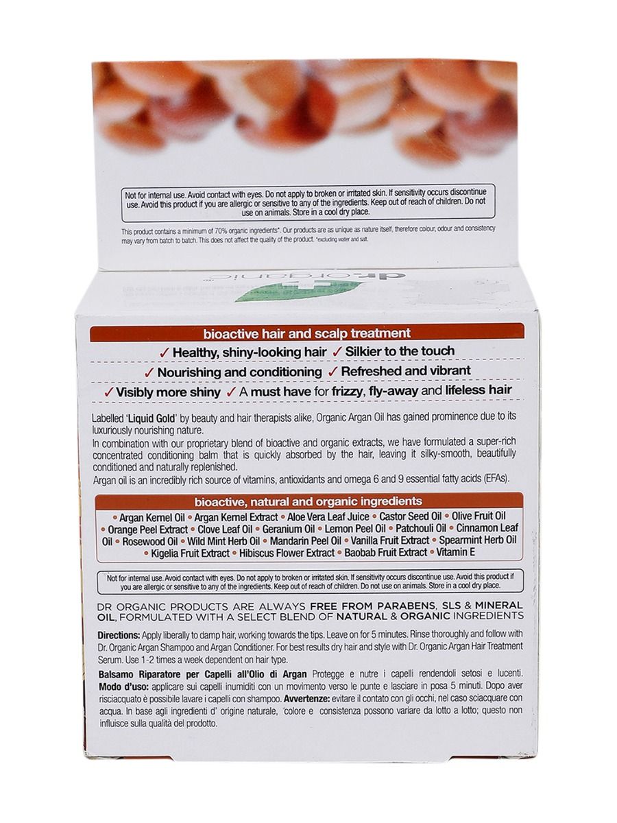 dr.organic Moroccan Argan Oil Restorative Treatment Conditioner, 200 ml, Pack of 1 