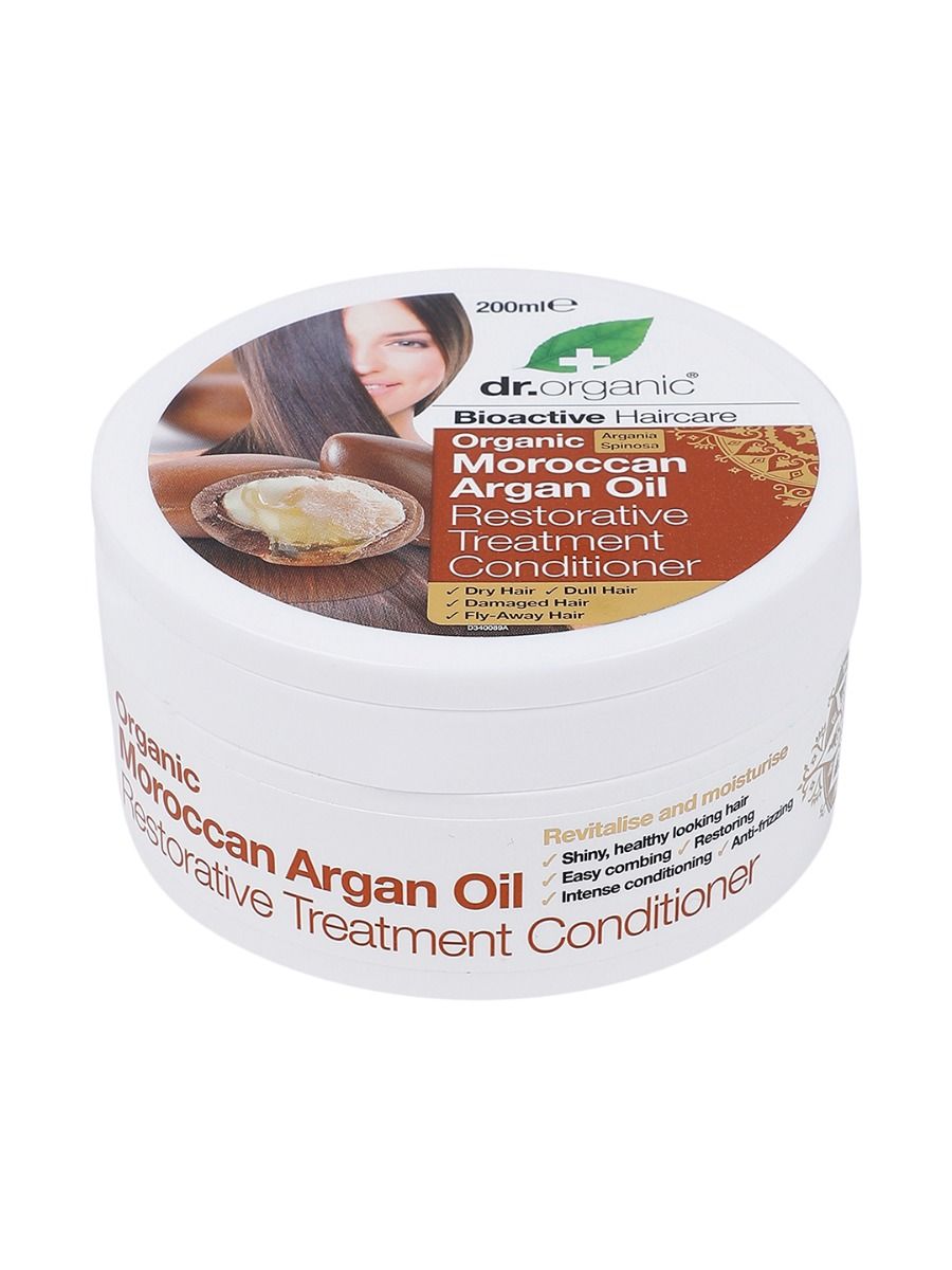 dr.organic Moroccan Argan Oil Restorative Treatment Conditioner, 200 ml, Pack of 1 