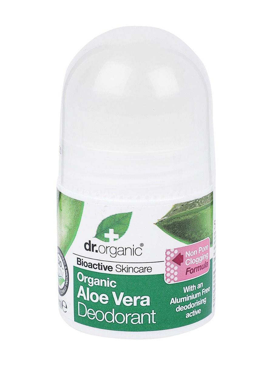 Buy dr.organic Aloe Vera Deodorant Roll-On, 50 ml Online