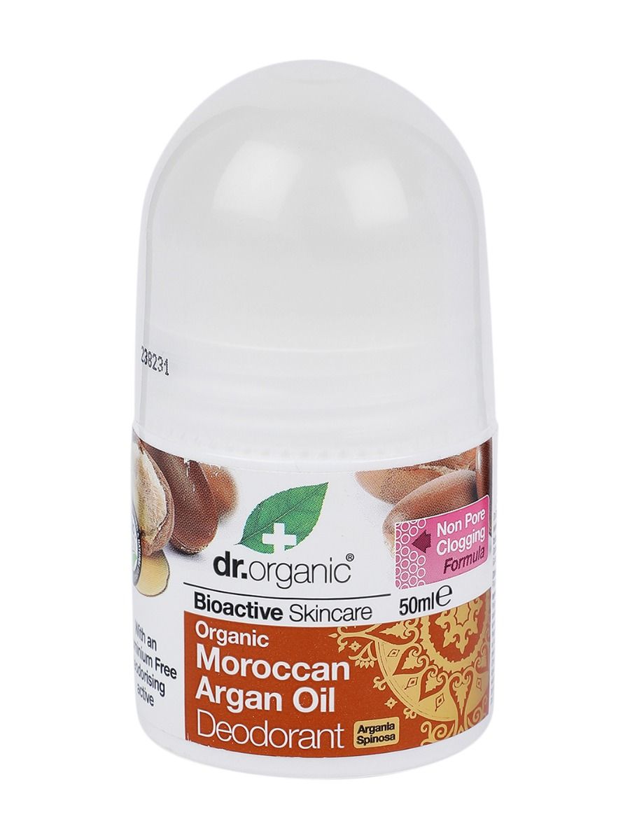 Buy dr.organic Moroccan Argan Oil Deodorant Roll-On, 50 ml Online
