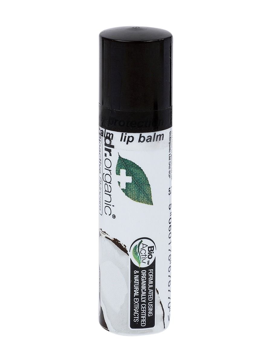 dr.organic Virgin Coconut Oil Lip Balm SPF 15 UVA & UVB, 5.7 ml, Pack of 1 
