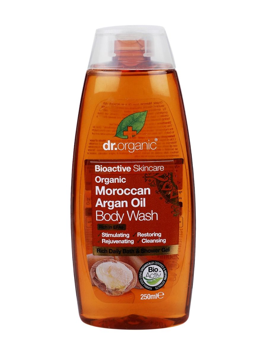 dr.organic Moroccan Argan Oil Body Wash, 250ml, Pack of 1 