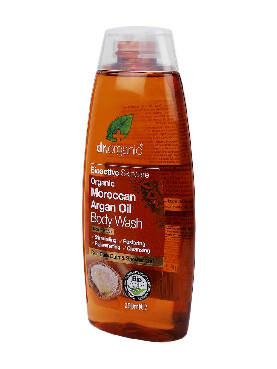 dr.organic Moroccan Argan Oil Body Wash, 250ml, Pack of 1 