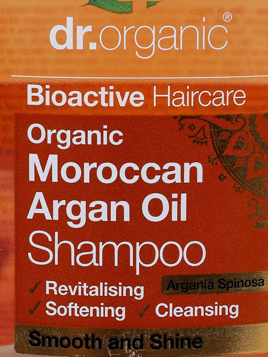 dr.organic Moroccan Argan Oil Shampoo, 265 ml, Pack of 1 