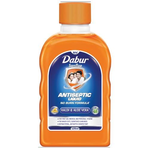 Dabur Sanitize Antiseptic Liquid, 125 ml, Pack of 1 