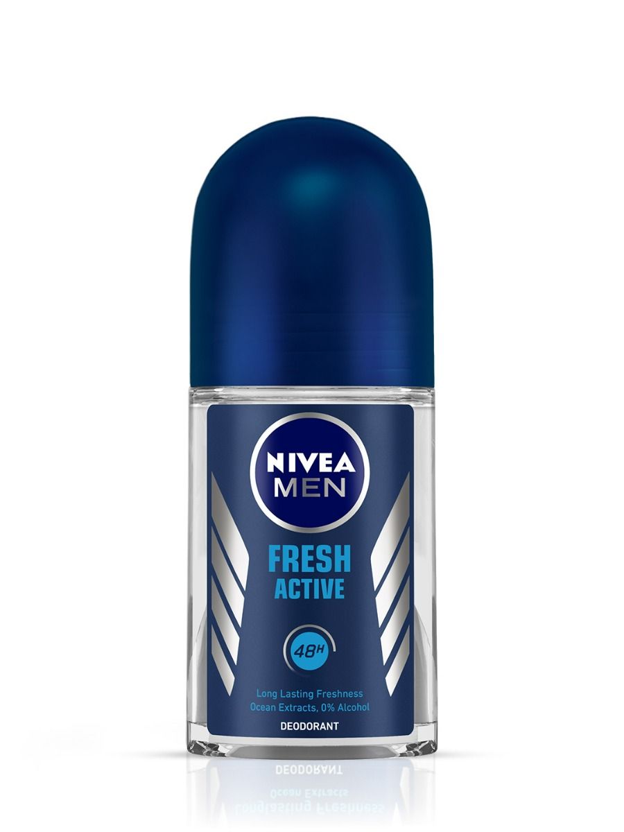 Nivea Men Fresh Active Roll On Deodorant, 25 ml, Pack of 1 