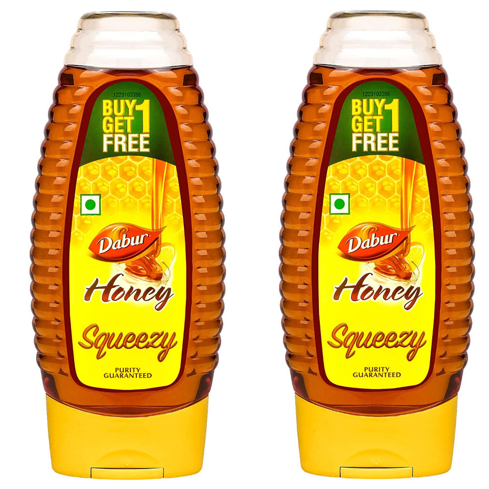 Buy Dabur Honey Squeezy, 400 gm (Buy 1 Get 1 Free) Online