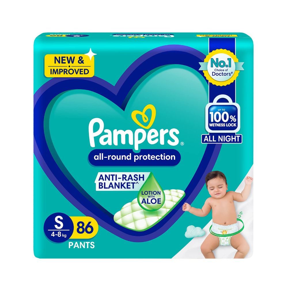 Buy Pampers All-Round Protection Diaper Pants Small, 86 Count Online