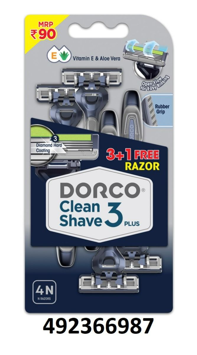 Buy Dorco Clean Shave 3 Plus Razor, 3 Count Online