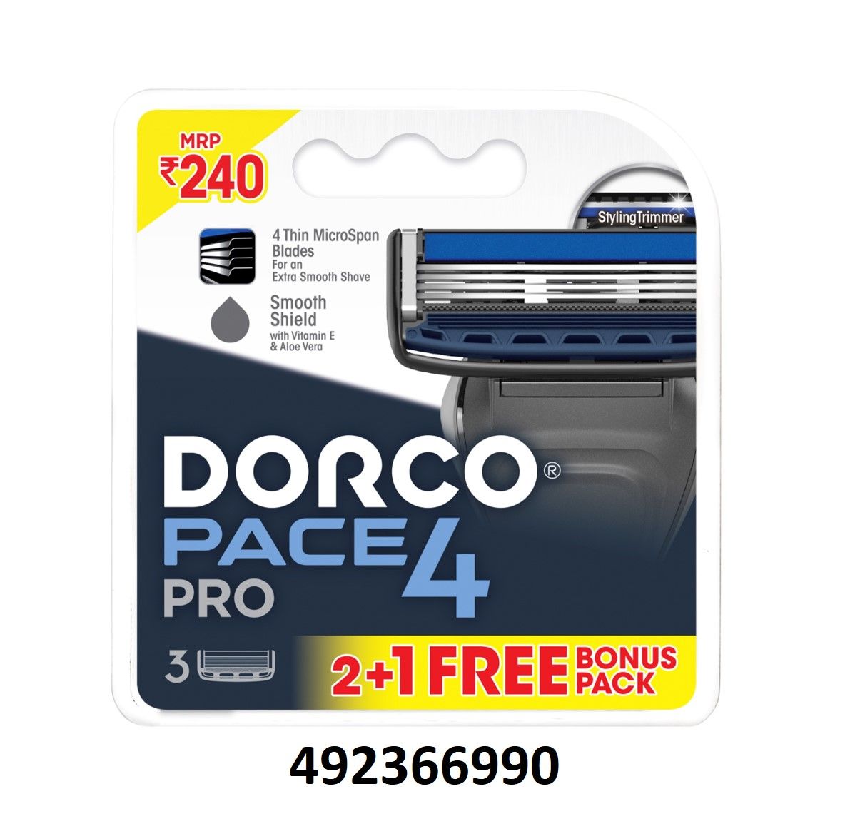 Buy Dorco Pace 4 Pro Cartridges, 2 Count Online