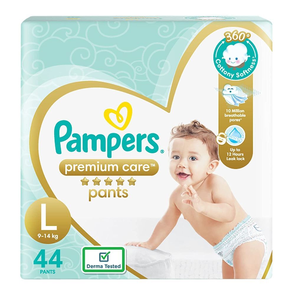 Buy Pampers Premium Care Diaper Pants Large, 44 Count Online