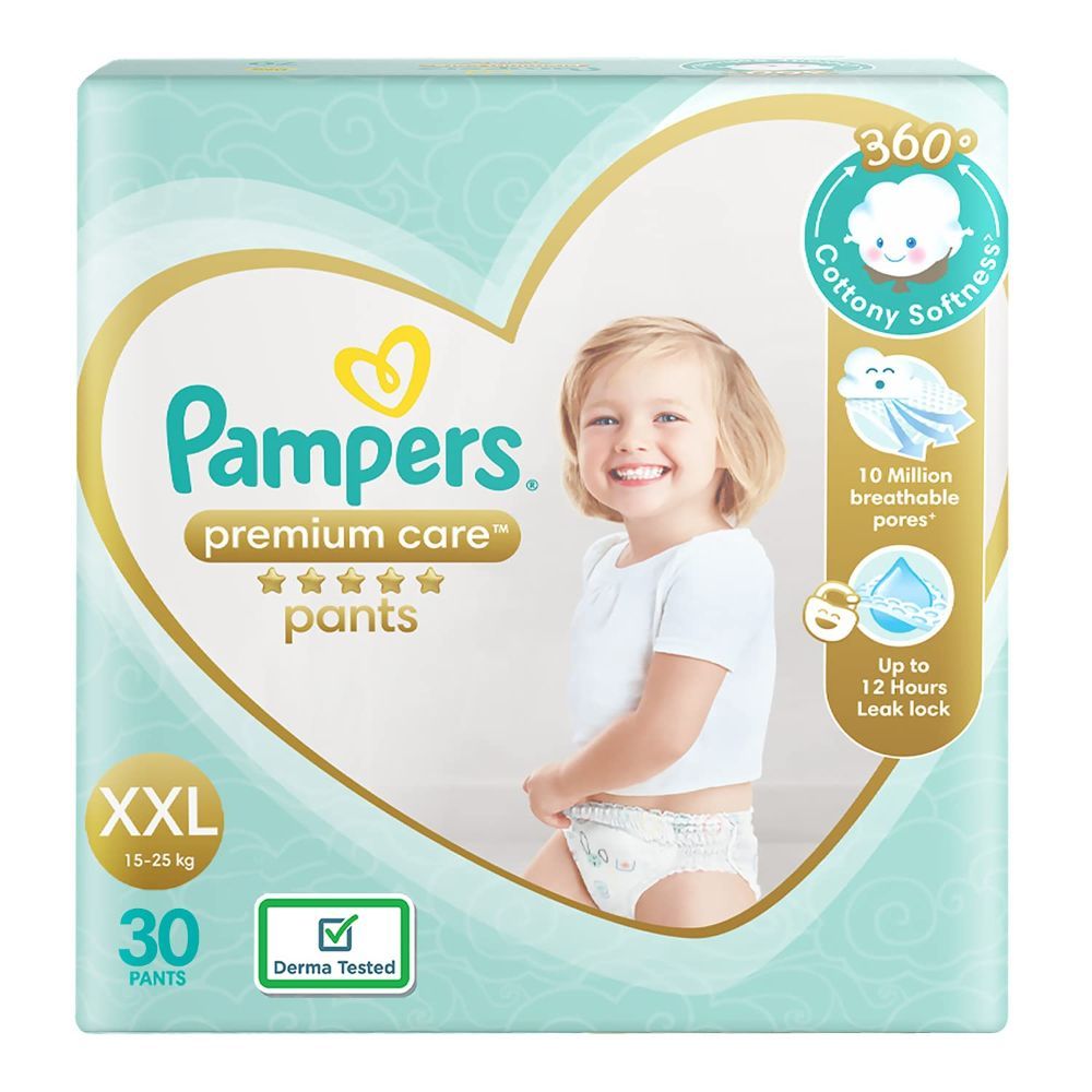 Pampers Premium Care Diaper Pants XXL, 30 Count, Pack of 1 