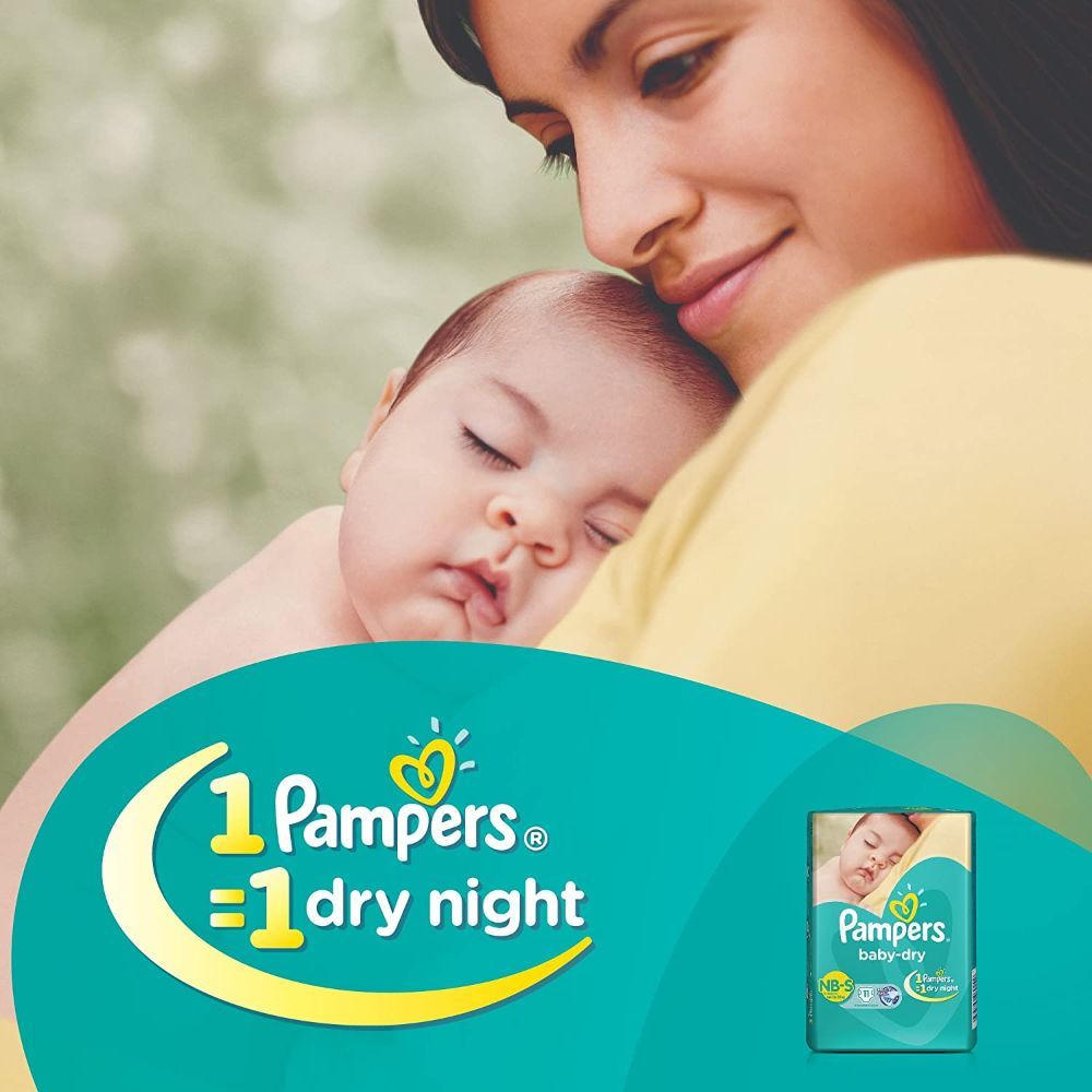 Pampers Baby-Dry Diapers New Born-Small, 11 Count, Pack of 1 