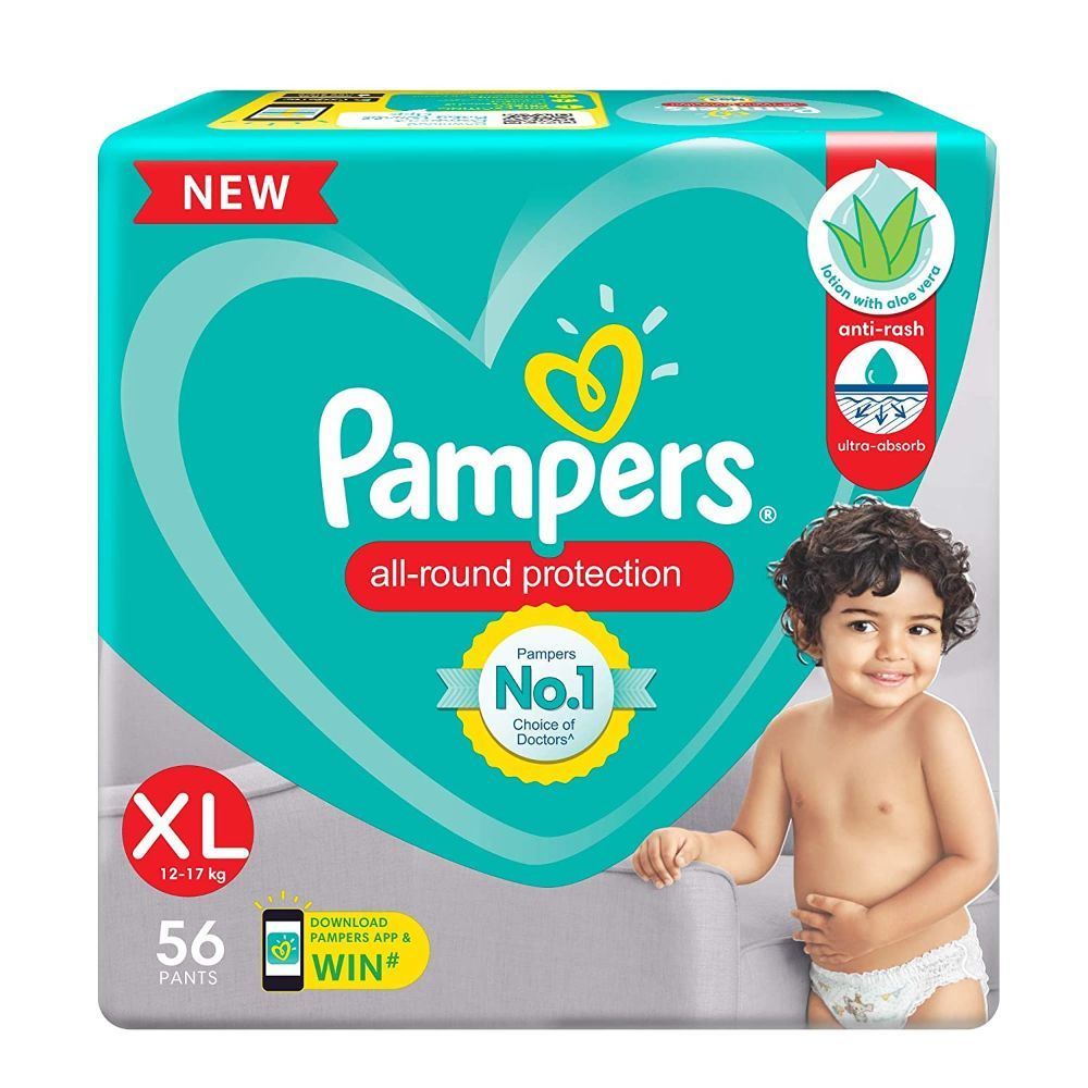 Buy Pampers All-Round Protection Diaper Pants XL, 56 Count Online