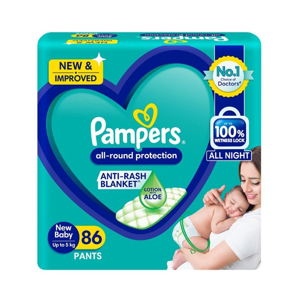 Buy Pampers All-Round Protection Diaper Pants New Baby, 86 Count Online