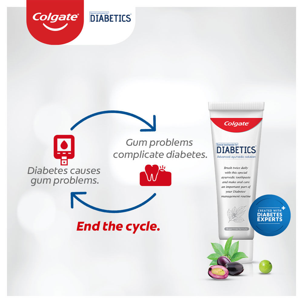 Colgate Toothpaste for Diabetics, 70 gm, Pack of 1 
