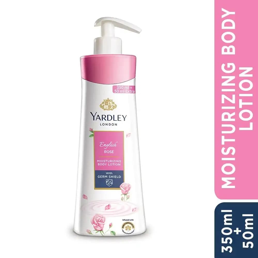 Buy Yardley London English Rose Moisturizing Body Lotion, 350 ml + 50 ml Extra Online