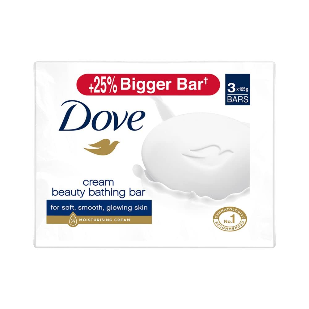 Buy Dove Cream Beauty Bathing Bar, 375 gm (3x125 gm) Online