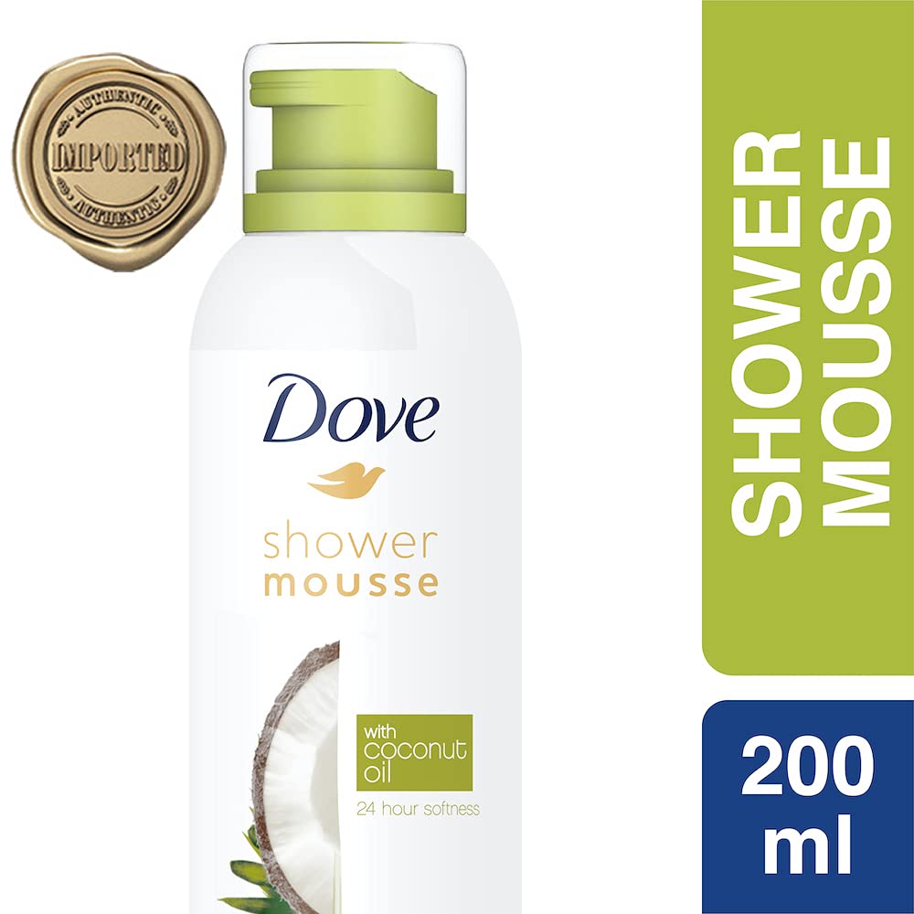 Buy Dove Shower Mousse with Coconut Oil, 200 ml Online