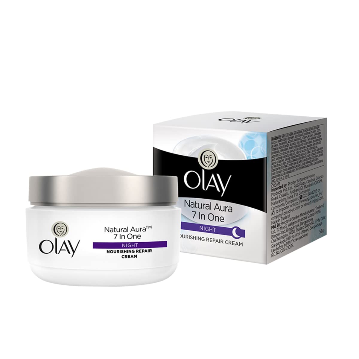 Olay Natural Aura Night Cream, 50 gm Price, Uses, Side Effects ...