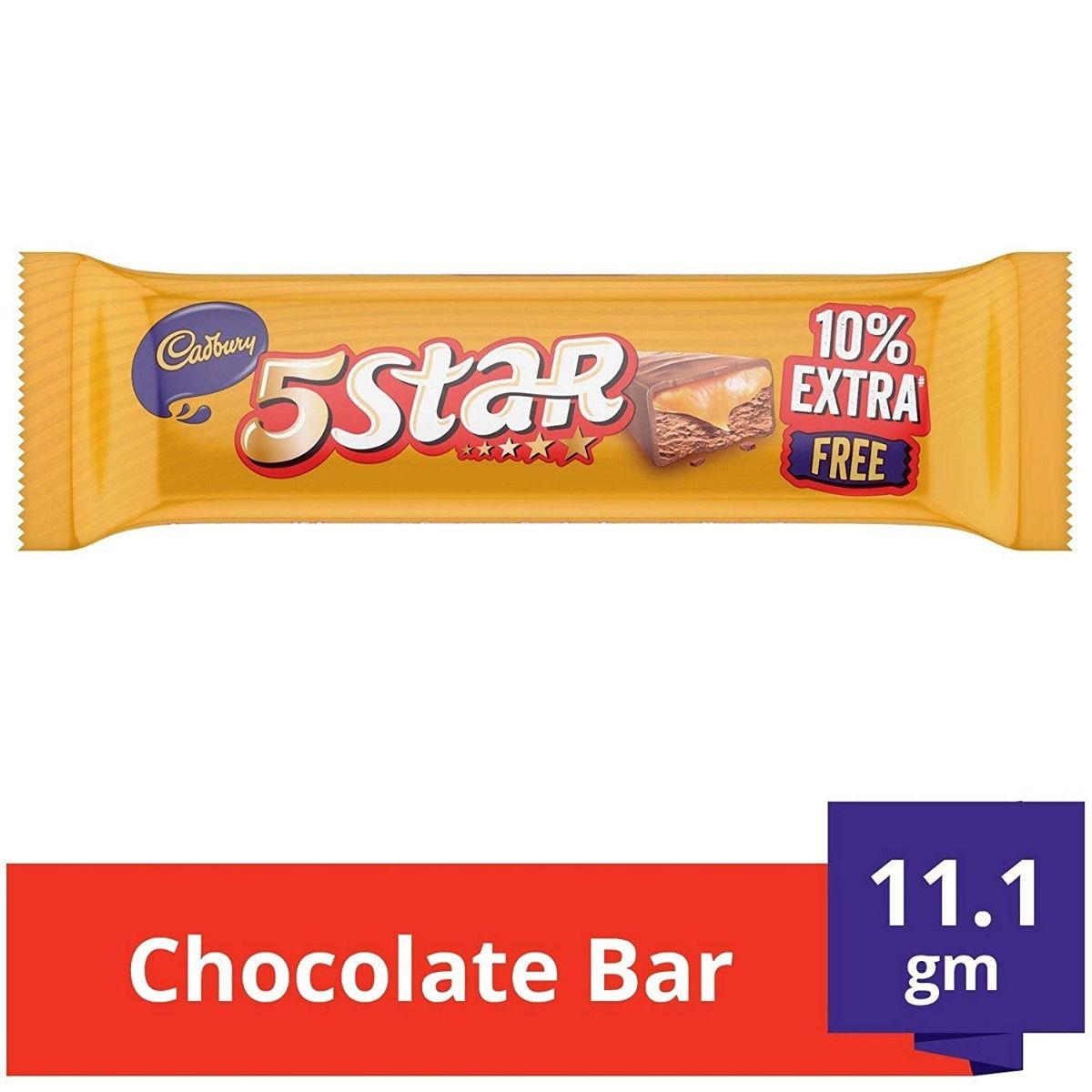 Cadbury 5 Star Chocolate Bar, 11.1 gm, Pack of 1 