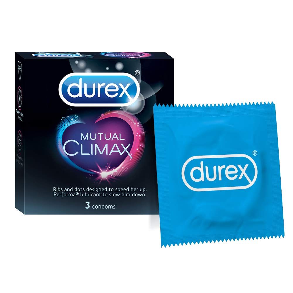 Durex Mutual Climax Condoms, 3 Count, Pack of 1 