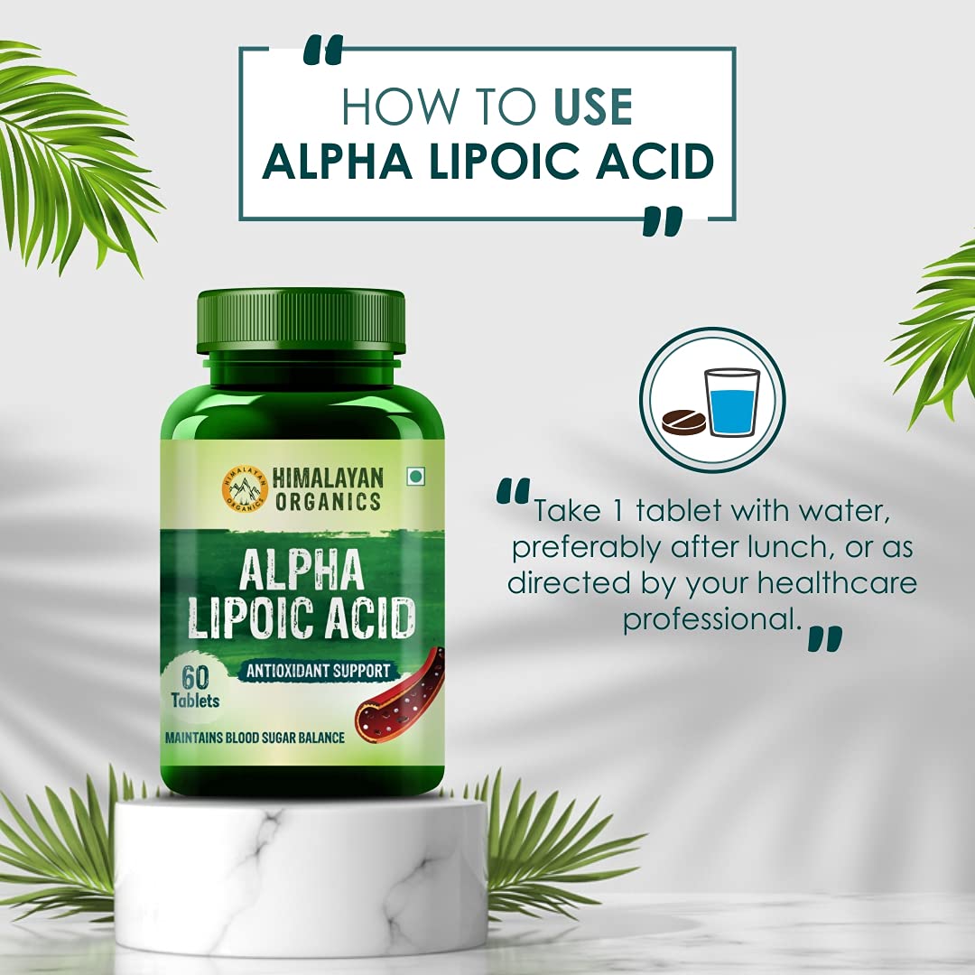 Himalayan Organics Alpha Lipoic Acid, 60 Tablets Price, Uses, Side