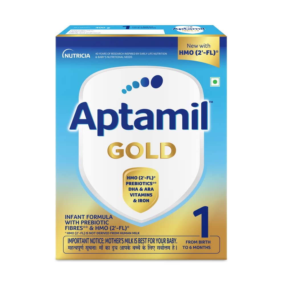 Buy Aptamil Gold Infant Formula Stage 1 Powder, 400 gm Online