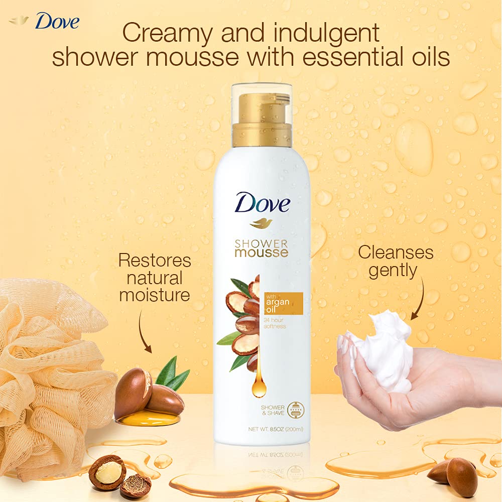 Dove Shower Mousse with Argan Oil, 200 ml Price, Uses, Side Effects